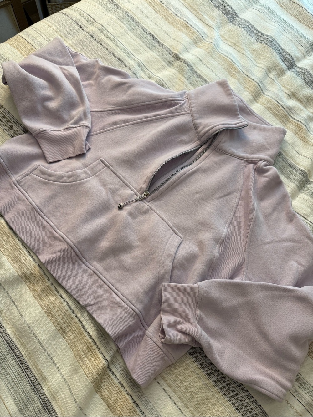 lululemon athletica Lavender Half-Zip Scuba Sweatshirt
